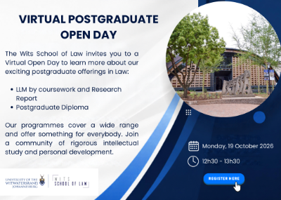 Virtual Postgraduate Open Day